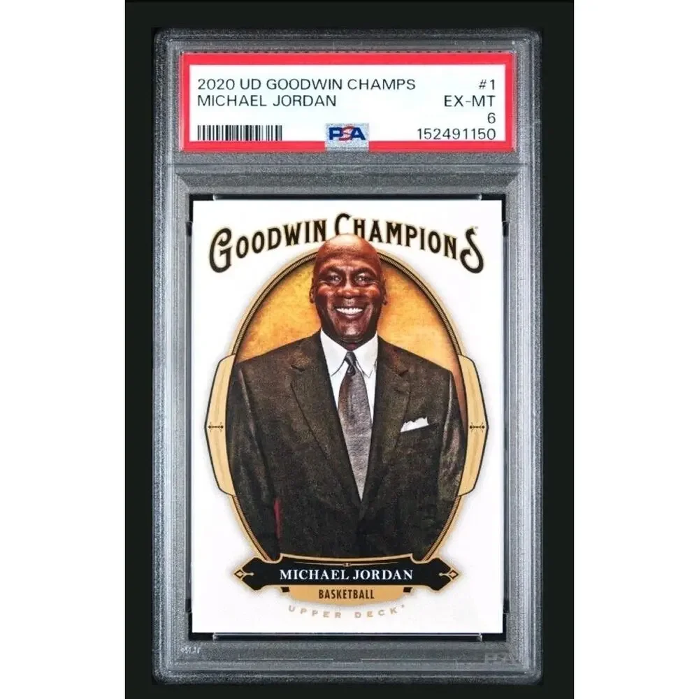 2020 UPPER DECK GOODWIN CHAMPIONS MICHAEL JORDAN #1 BULLS HOF PSA 6 Basketball